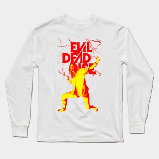 Evil Dead Rise Alyssa Sutherland as Ellie Movie 2023 graphic design by ironpalette Long Sleeve T-Shirt